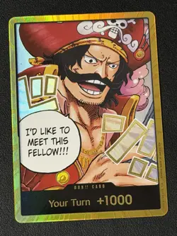 One Piece Card Don!! Gol D. Roger Gold ENGLISH OP13 Carrying on His Will TCG CCG - Image 1