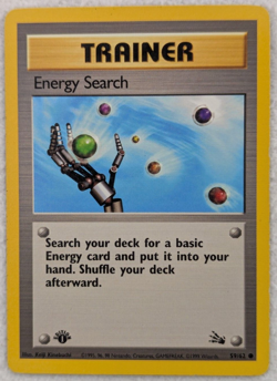 1999 Trainer Energy Search #59 Fossil Regular Pokemon Card Common 1st Edition - Image 1