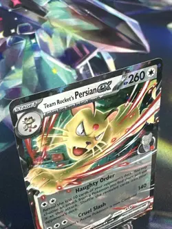 Pokemon TCG Team Rocket's Persian ex SV Destined Rivals DRI EN Card #150/182 - Image 2