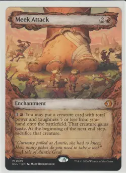 Meek Attack - Showcase Mythic MtG Card ECL 319 - Image 1