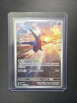 Pokemon TCG Latios Rare Holo Card 203/191 SV08 Surging Sparks Illustration - Image 1
