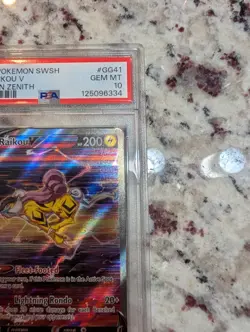 Raikou v Crown Zenith Galarian Gallery Holo Ultra Rare Card GG41/GG70 PSA 10 - Image 3