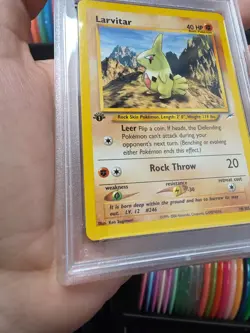 PSA 10 Larvitar #70 Neo Destiny 1st Edition Pokemon Tcg Card Gem Mint Non-Holo - Image 3