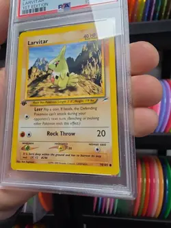 PSA 10 Larvitar #70 Neo Destiny 1st Edition Pokemon Tcg Card Gem Mint Non-Holo - Image 4