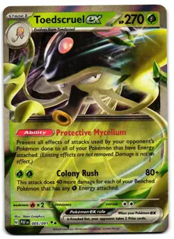 Toedscruel ex 005/091 - Paldean Fates Double Rare Pokemon TCG - NM Card - Image 1