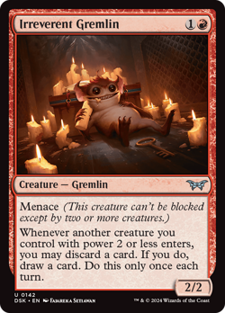 Irreverent Gremlin [Duskmourn: House of Horror] Magic MTG - Image 1