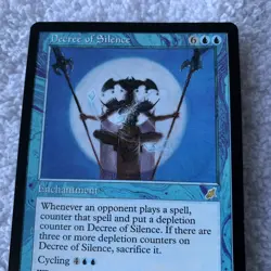 Decree of Silence Scourge ~ UNPLAYED NM/MT ~ Blue Rare MtG Magic The Gathering - Image 5