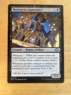 MTG Modern Horizons 3 Marionette Apprentice #100 Uncommon - Image 1
