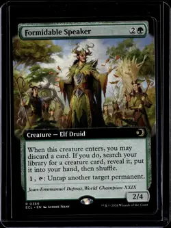 Formidable Speaker (Extended Art) - 366 - ECL - NM - MTG Magic the Gathering - Image 1