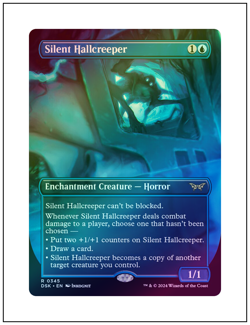 1x Silent Hallcreeper, Borderless Art - Foil, Magic MTG NM - Image 1