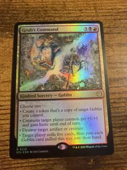 MTG Lorwyn Eclipsed FOIL Grub's Command - Image 1