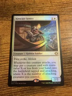 MTG Lorwyn Eclipsed FOIL Kinscaer Sentry - Image 1
