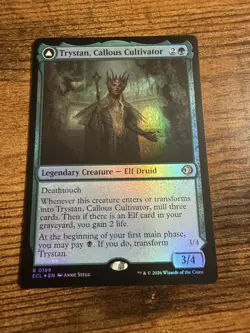 MTG Lorwyn Eclipsed FOIL Trystan, Callous Cultivator Trystan, Penitent Culler - Image 1