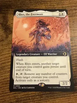 MTG Lorwyn Eclipsed Extended Art Rhys, the Evermore - Image 1