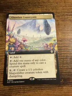 MTG Lorwyn Eclipsed Extended Art Abundant Countryside - Image 1