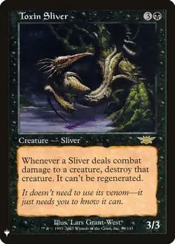 MTG Toxin Sliver - 84 / English / Lightly Played - Image 1