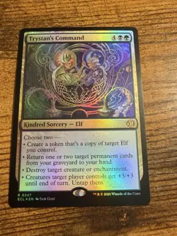 MTG Lorwyn Eclipsed FOIL Trystan's Command - Image 1