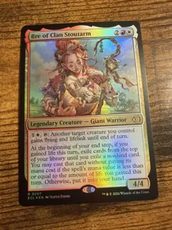 MTG Lorwyn Eclipsed FOIL Bre of Clan Stoutarm - Image 1