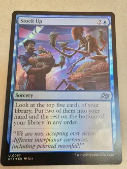 Stock Up - #67 Foil - Aetherdrift - Mtg - Image 1