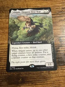 MTG Lorwyn Eclipsed Extended Art Abigale, Eloquent First-Year - Image 1