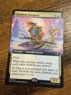 MTG Lorwyn Eclipsed Extended Art Deepway Navigator - Image 1