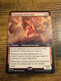 MTG Lorwyn Eclipsed Extended Art Champion of the Path - Image 1