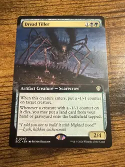 MTG Lorwyn Eclipsed Extended Art Dread Tiller - Image 1