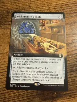 MTG Lorwyn Eclipsed Extended Art Wickersmith's Tools - Image 1