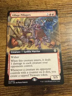 MTG Lorwyn Eclipsed Extended Art Village Pillagers - Image 1