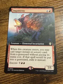 MTG Lorwyn Eclipsed Extended Art Impulsivity - Image 1