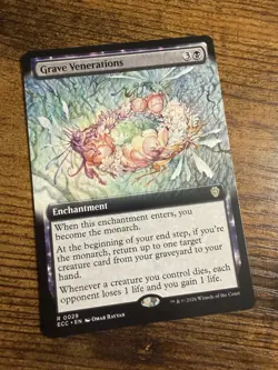 MTG Lorwyn Eclipsed Extended Art Grave Venerations - Image 1