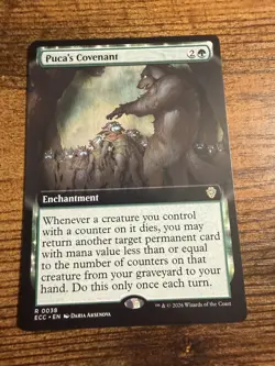 MTG Lorwyn Eclipsed Extended Art Puca's Covenant - Image 1