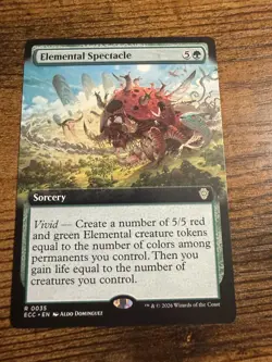 MTG Lorwyn Eclipsed Extended Art Elemental Spectacle - Image 1