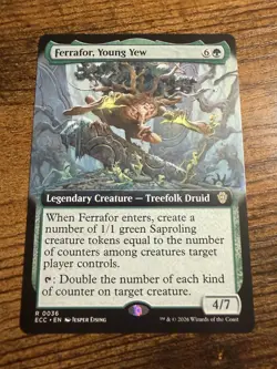 MTG Lorwyn Eclipsed Extended Art Ferrafor, Young Yew - Image 1