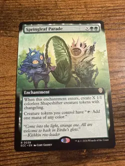 MTG Lorwyn Eclipsed Extended Art Springleaf Parade - Image 1