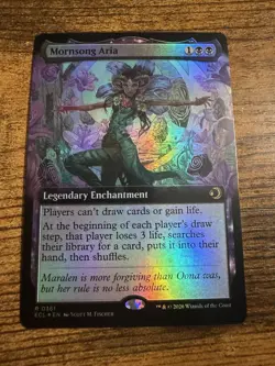 MTG Lorwyn Eclipsed Extended Art FOIL Mornsong Aria - Image 1