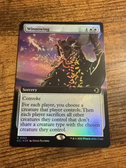 MTG Lorwyn Eclipsed Extended Art FOIL Winnowing - Image 1