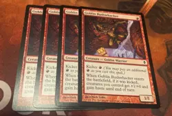 MtG Goblin Bushwhacker x 4 Playset - NM/M - Zendikar - Image 1