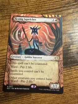 MTG Lorwyn Eclipsed Rare Showcase Hexing Squelcher - Image 1