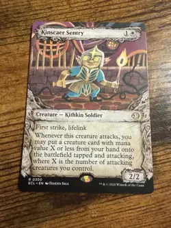 MTG Lorwyn Eclipsed Rare Showcase Kinscaer Sentry - Image 1