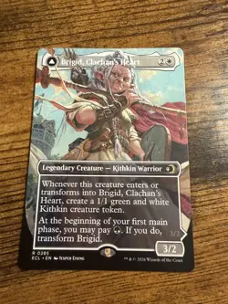 MTG Lorwyn Eclipsed Rare Borderless Brigid, Clachan's Heart Brigid Doun's Mind - Image 1