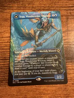 MTG Lorwyn Eclipsed Borderless Sygg Wanderwine Wisdom Sygg Wanderbrine Shield - Image 1