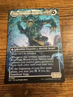 MTG Lorwyn Eclipsed Borderless Sygg Wanderwine Wisdom Sygg Wanderbrine Shield - Image 2