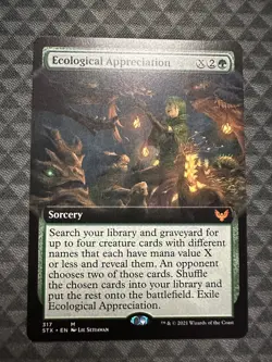 MTG Ecological Appreciation #317 Extended Art Mythic Rare Strixhaven - Image 2