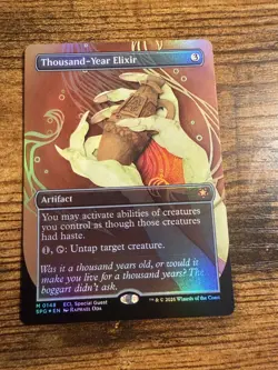 MTG Lorwyn Eclipsed Borderless Special Guest FOIL Thousand-Year Elixir - Image 1