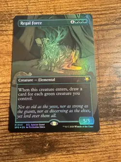MTG Lorwyn Eclipsed Borderless Special Guest FOIL Regal Force - Image 1