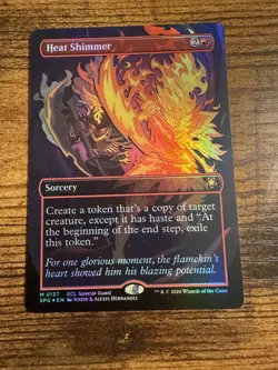 MTG Lorwyn Eclipsed Borderless Special Guest FOIL Heat Shimmer - Image 1