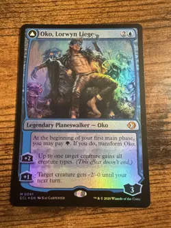 MTG Lorwyn Eclipsed Mythic FOIL Oko, Lorwyn Liege Oko, Shadowmoor Scion - Image 1