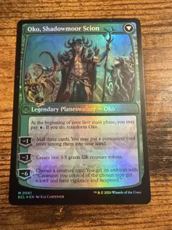 MTG Lorwyn Eclipsed Mythic FOIL Oko, Lorwyn Liege Oko, Shadowmoor Scion - Image 2