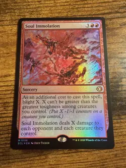 MTG Lorwyn Eclipsed Mythic FOIL Soul Immolation - Image 1